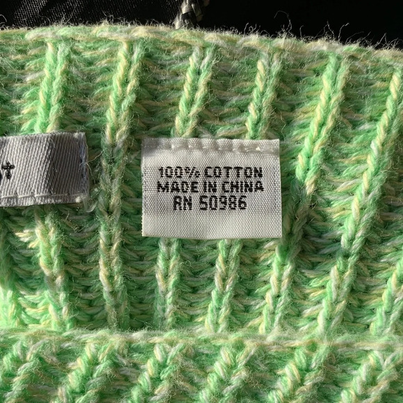 Cotton Medium Knit Sweater Y2K Oversized Colour Block Barbie Cozy Vintage Easter - Picture 3 of 7